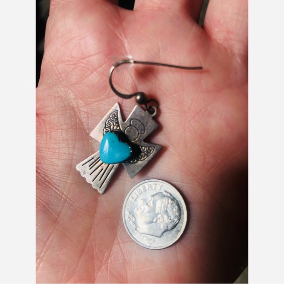 Sterling Silver & Turquoise Earrings! - Picture 7 of 7